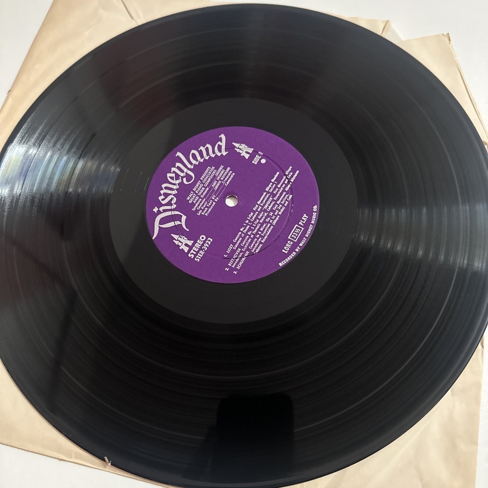 Walt Disney, 1965 Great Piano Concertos And Their Composers LP Record 3933 - Picture 4 of 16